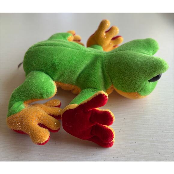 Ganz Webkinz Sparkly Tree‎ Frog Plush Stuffed Animal Green Orange No Code
EUC - Picture 4 of 9